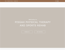 Tablet Screenshot of pisgahphysicaltherapy.com